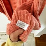 Barefoot Dreams  Coral Pink CozyChic Lite Ribbed Shrug Loungewear Cardigan S/M Photo 5