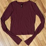 SKIMS  Soft Lounge Long Sleeve Top in Wine Photo 1
