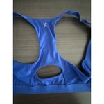 Xersion  Sports Bra Womens Large Blue Front Zip Padded High Support Racerback Photo 6