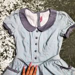 Pinup Couture Dee Dee Gingham Blue Dress Size: S Photo 2