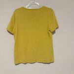Kasper  Silk Blend Scoop‎ Neck Short Sleeve Knit Top T-Shirt Olive Green Large Photo 1