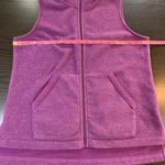 Escape Habitat Fleece Vest Womens Small Purple Casual Preppy Colorful Cozy Hygge Photo 5