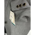 Worthington Skirt Suit Set Women 14 NWT Black Grey One Button Blazer Rayon Photo 2