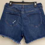 SO  womens high rise curvy midi destress jeans shorts size 13 Photo 3