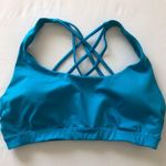 Victoria's Secret VSX SPORT Victoria’s Secret Sky Blue Strappy Racer Back Sports Bra. Size Medium Photo 0