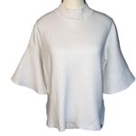 Sunday in Brooklyn  White Mock Neck Bell Sleeve Sweater Size XS, fits like S/M Photo 1