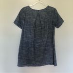 Urban Renewal  Chambray Tunic Top Short Sleeve Blue Small Photo 1