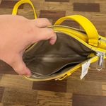 Talbots Womens Crossbody Purse NWT $119 Yellow Shoulder Bag Buckle Leather Photo 6