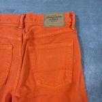 Abercrombie & Fitch Jeans Women 28x30 Orange Skinny Stretch Button Fly Hipster Photo 4