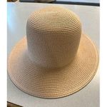 Hat pale pink paper braid black bow accent Pink Photo 2