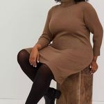 Torrid Turtle Neck Sweater Dress - Luxe Cozy Brown Photo 0