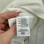 House of Harlow Women’s Large White Ribbed Short Sleeve Bodysuit Photo 2