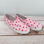 Isaac Mizrahi  Pink Strawberry Slip On Flats Loafers Comfy Fabric Size 7 Photo 1