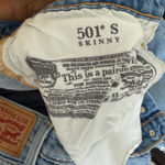 Levi's  501 sz S Skinny Jeans Size S Blue Denim‎ Photo 4