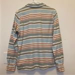 Patagonia Heywood Cotton Striped Flannel Shirt Toasted White Blue/Orange Sz 10 Photo 7