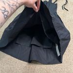 Commense Women’s Small Black Shirred Knotted Cami Short Dress Photo 4