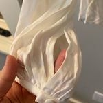 Joie  Cadmar porcelain XXS button down stripe pattern satin shirt Photo 3