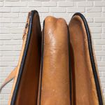 Vintage 70s Tooled Leather Crossbody Bag Artisan Boho Western Hippie Tan Photo 12