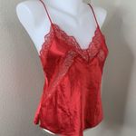 Victoria's Secret Victoria’s Secret Satin Lace Spaghetti Strap Lingerie Top Sz S Red Sexy Tank Photo 0