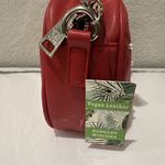 Badgley Mischka NWT Red Diamond Quilted Camera Bag with Pearls Vegan Leather Photo 1