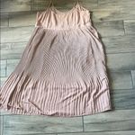 OAK + FORT Pink Pleated Sundress Size L Photo 5