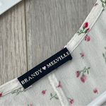 Brandy Melville  Dress floral wrap mini womens White (one size) coquette feminine Photo 1