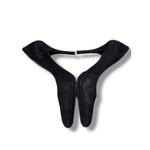 BCBGeneration  Suede Pumps Women's 8.5 B Black Pointed Toe Classic Dress Heels Photo 3