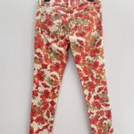 Paige Skyline Ankle Peg Floral Straight Leg Jeans size 27 Photo 1