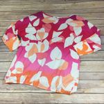 Old Navy Womens Top Size Small Maternity Pink Peach Cream Ombre Raglan NEW Photo 3