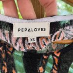 Pepaloves Women's Tiger Print Long Sleeve Mini Dress Size XS Black Photo 4