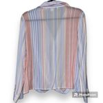  HYFVE HYFVE large womens blouse button down long sleeve tie bottom Photo 7