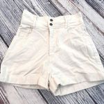 Vintage 90’s “Not Guilty” Made in USA White Cotton High Rise Shorts Size 29 Photo 0
