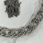 Silver Tone Open Buckle Tassel Metal Chain Link Belt One Size (OS) Y2K ✨ Photo 8