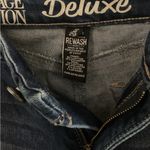 REWASH  Blue Flare Wide Leg Jeans with Distressed Details Photo 2