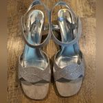 David Tate Womens Rain Faux Suede Square Toe Dress Sandals Size 10 Gray Photo 1