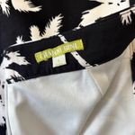 Gianni Bini  Women's Skirt Large Black White Palm Tree Hawaiian Stretch Lined Whimsygoth Photo 4