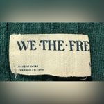 We The Free People Chunky Ribbed Green Button Down Cardigan Size Medium Photo 2