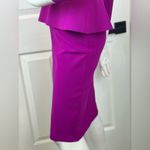 Chiara Boni  Elegant Fitted Formal Ingalee Square-Neck Peplum Dress Size 38 Photo 7