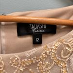 Tadashi Shoji Collection Silk Beaded Sleeveless Blush Gown 12 Photo 4