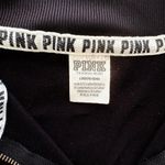 PINK - Victoria's Secret VS Glare Pink Logo Women’s L Black Track Pullover with White Stripes Y2K Photo 8