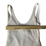 Vince Women's M Tie Back Ribbed Tank in Optic White Cotton Blend Stretch Photo 9