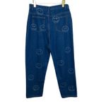 Cider Friday Happy Hours Denim High Rise Straight Leg Jeans 30" Smiley Faces Photo 2