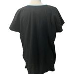 Mexican Artesian Handcrafted Black Embroidered Short Sleeve Shirt Sz L/XL Photo 7