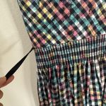 Vtg Alphorn Dress Womens 40 Multicolor Gingham Plaid Sleeveless Germany 90s Size M Photo 8