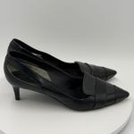 Tory Burch Leather Kitten Heel Brogue Accent Pumps Size 9 Old Money Quiet Luxury Photo 1