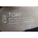 Toms Womens Black Suede Woven Peep Toe Cork Wedge Ankle Strap Sandals Photo 4