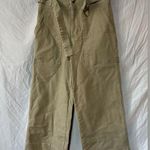 Madewell  Women's 25 High Waist Khaki Wide Leg Crop Utility Pants Bottoms Jeans Photo 0