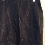 Free People  Mini Faux Leather Skirt Size 2 Lined Black Photo 0