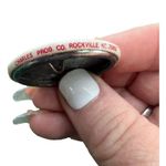 Vintage Mid Continent Railway Pin back Button Freedom, WI 1.5" Train Photo 2