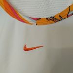 Nike Dri Fit Size Medium M White Orange Floral Tank Top Sleeveless Workout Top Photo 8